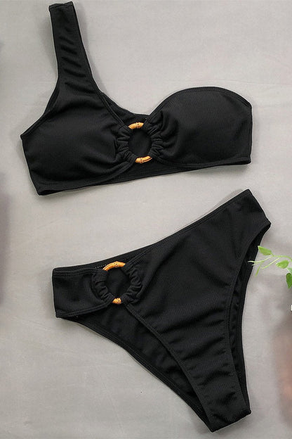 Concepción® | Bikini a vita alta con coppa monospalla