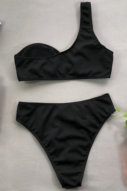 Concepción® | Bikini a vita alta con coppa monospalla