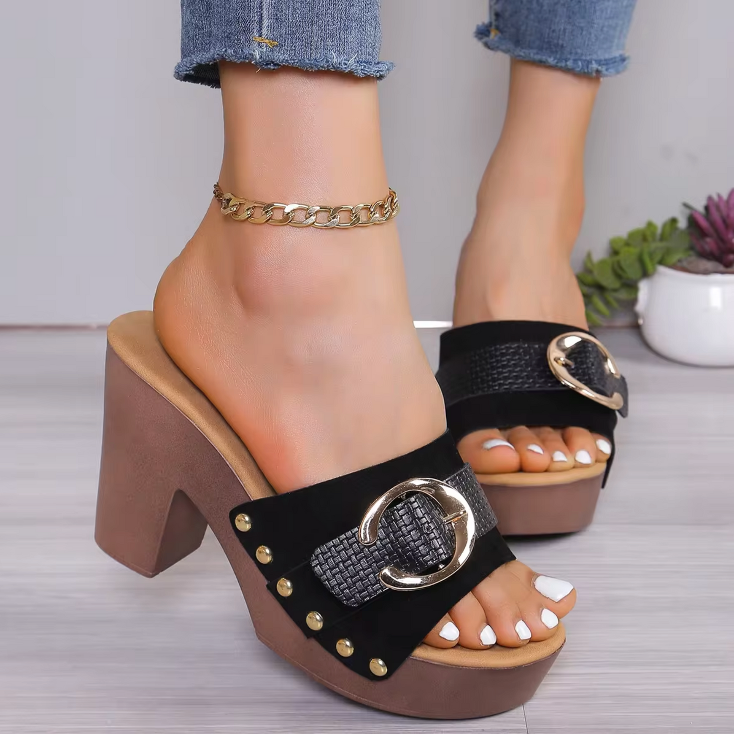 Brisa® | Sandali open toe con tacco alto