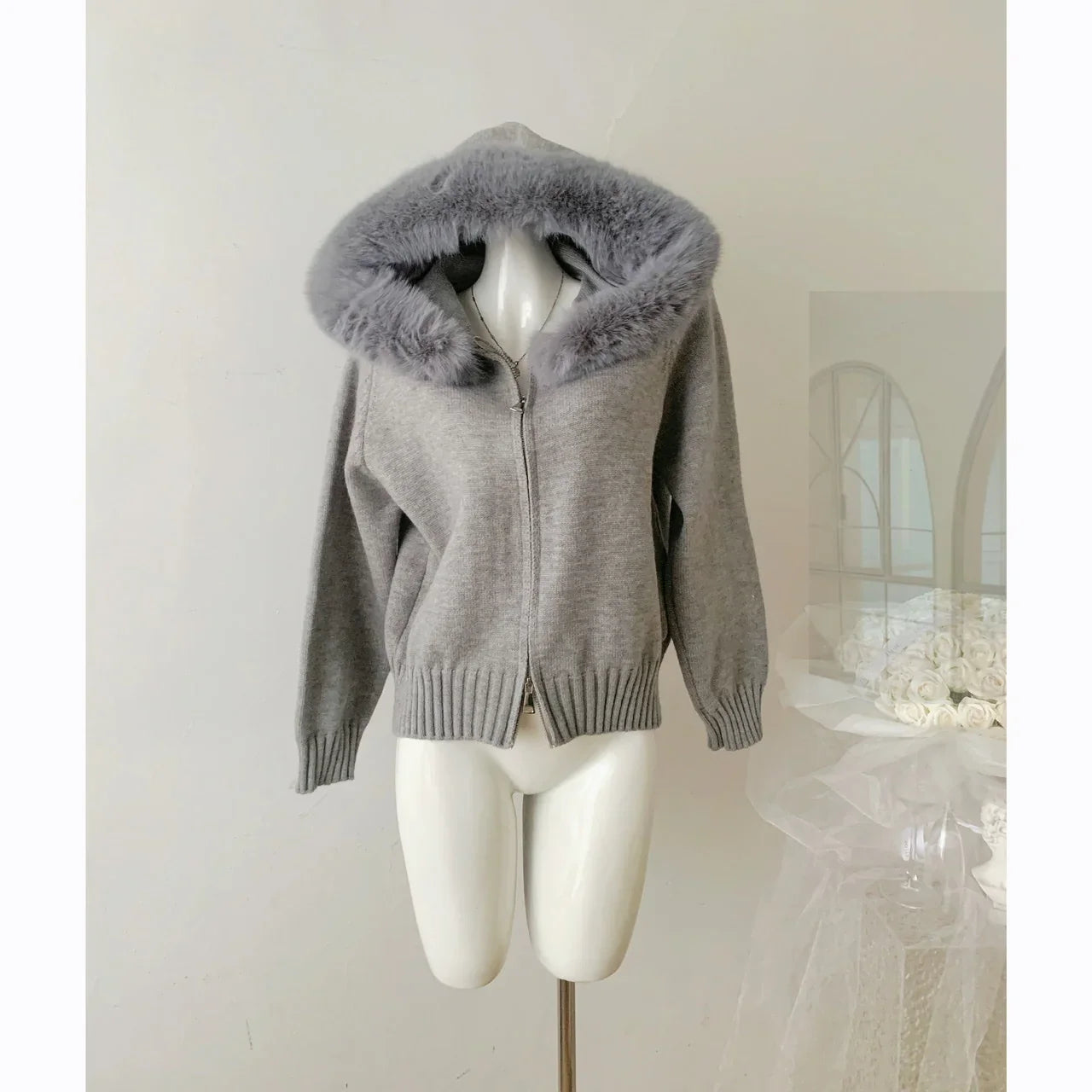 Vesper® | Cardigan Zippé En Maille Estetica