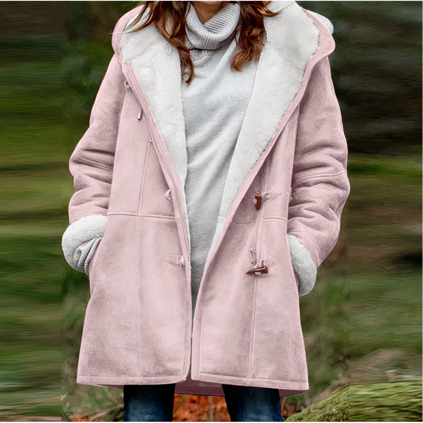 Tania® | Cappotto in velluto a maniche lunghe