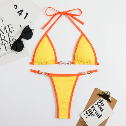 Brigid® | Slip bikini brasiliano e top a triangolo