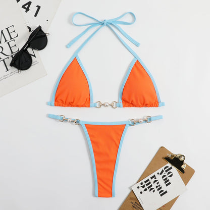 Aisling® | Bikini brasiliano con slip e top a triangolo, Sunset Edition