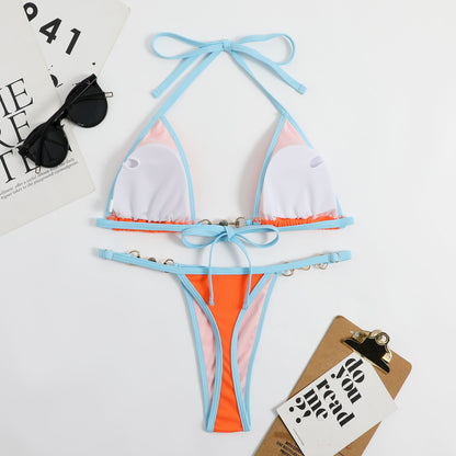 Aisling® | Bikini brasiliano con slip e top a triangolo, Sunset Edition