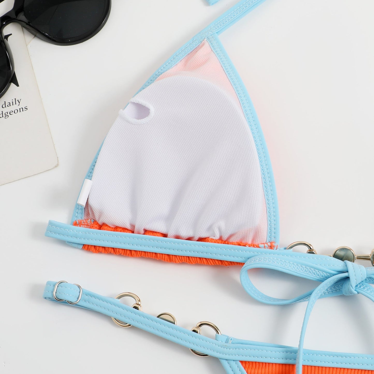 Aisling® | Bikini brasiliano con slip e top a triangolo, Sunset Edition