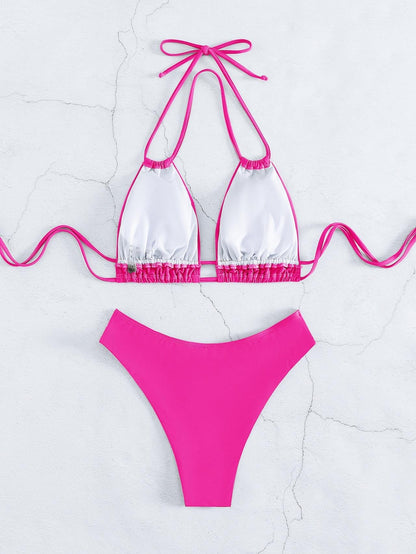 Talia® | Bikini allacciato al collo con fiocco