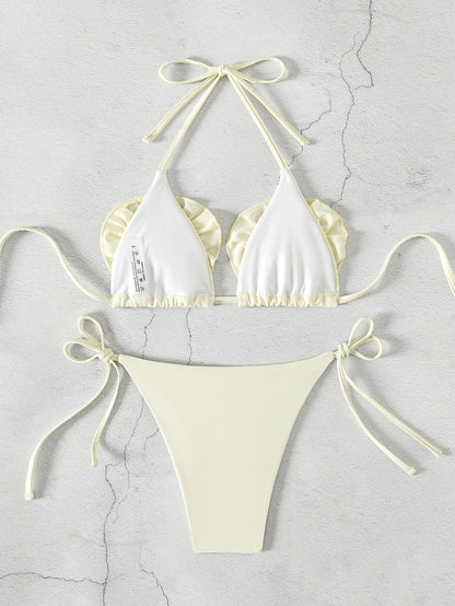 Lourdes® | Bikini elegante con fiori di loto